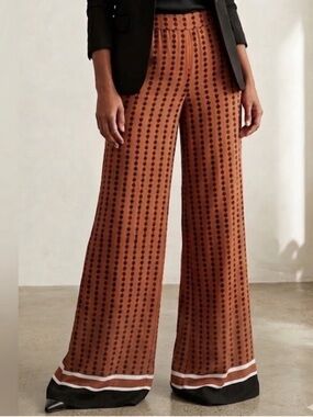 ASOS Tall Geo Wide Leg with Striped Hem